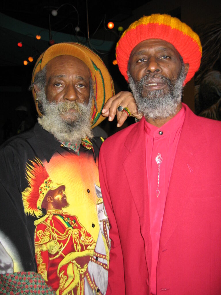 Ras Irice with Bro Sangie Davis, Zanaibar Club, D.C., Nov 2007