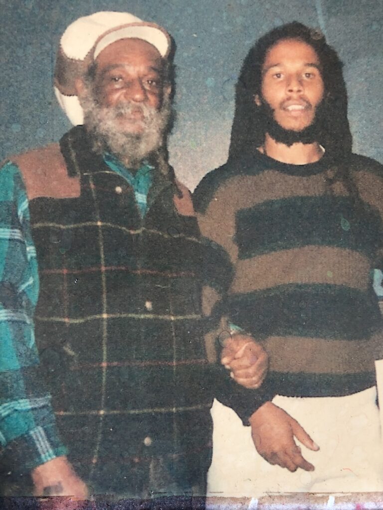 Ras Irice with Ziggy Marley c 2004